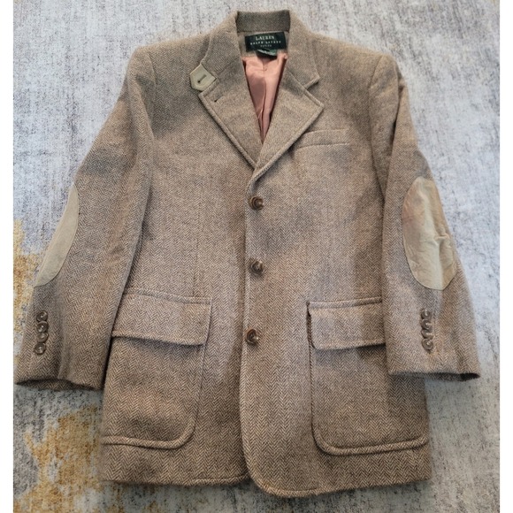 Lauren Ralph Lauren Jackets & Blazers - Vtg‎ Lauren Ralph Lauren Herringbone Wool Equestrian SportsCoat Size 6 P